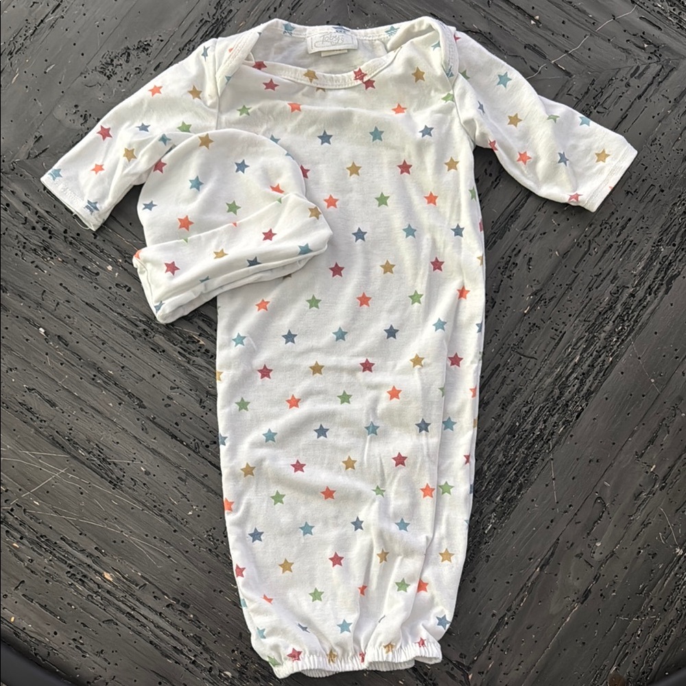 Starry sleeper gown with Hat